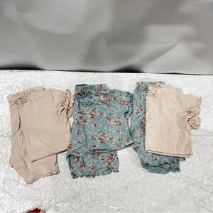 Vaenait Baby Pajama Bundle Lot 6 Pieces Size 120 (XL) 6-7 Years Old Girls Soft
